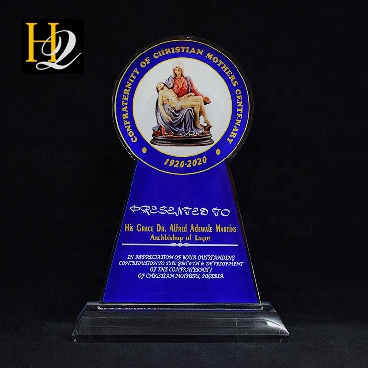 2022 new product customized size acrylic sign acrylic trophy award acrylic plaques blanks