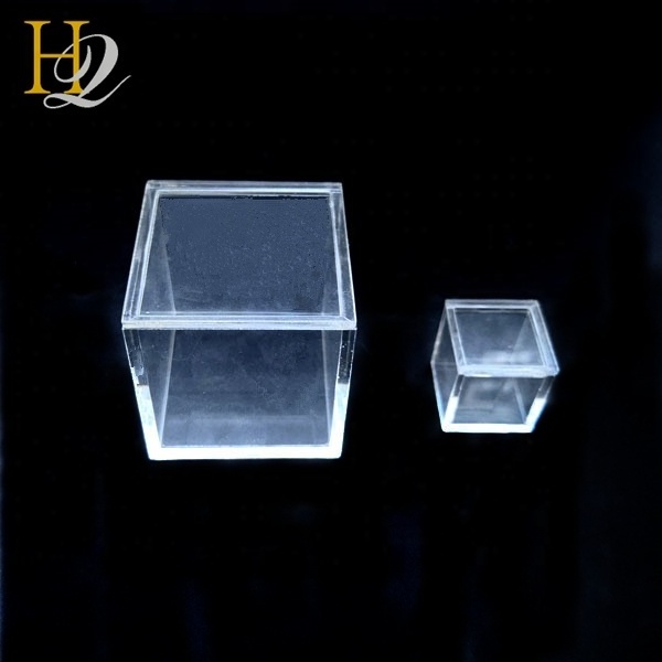 Wholesales Custom Clear Square Acrylic 5-sided Box Small Box with Lid