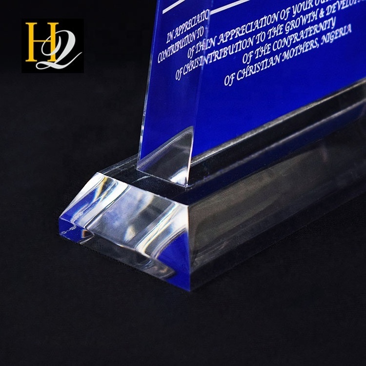 2022 new product customized size acrylic sign acrylic trophy award acrylic plaques blanks