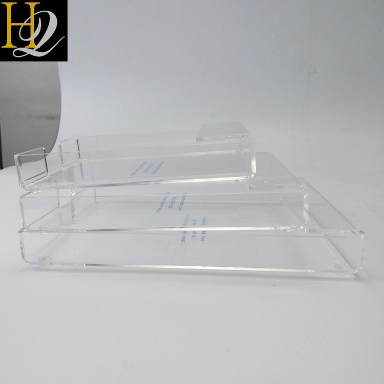 Custom High Quality Clear Acrylic  Holder Memo Holder 5.8x8.5/4x6/5x7 inches memo holder with customized logo