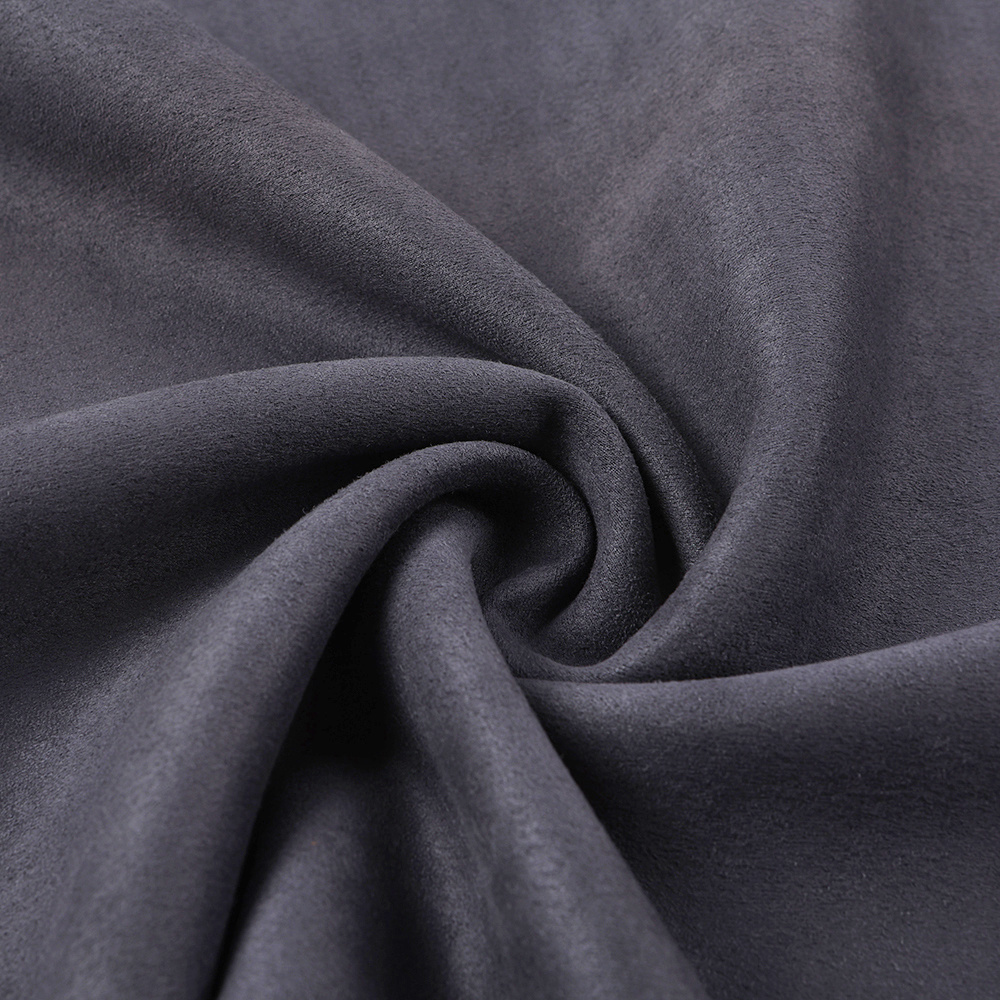 Suede Fabric Knitted Spandex Scuba Suede Fabric Faux Leather Brushed Stretch Microfiber Fabric for Coat Furnishing Upholstery