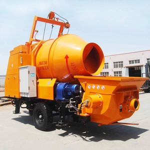 Factory Provide Mobile Concrete Mixer Pump Diesel JBT30 Concrete Pump With Mixer