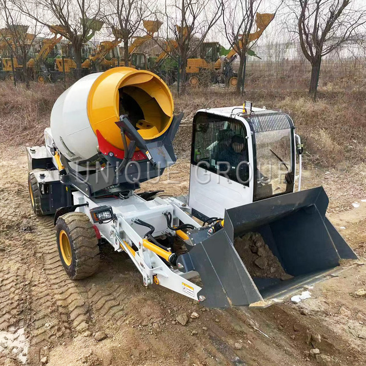 Hot sale 3.5m3 mobile self loading concrete mixer machine price