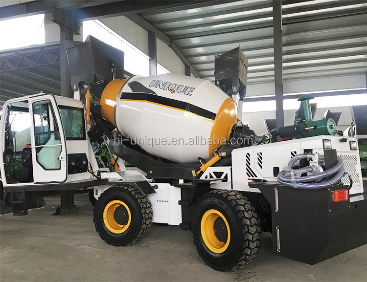 hot sale china 1.2 cbm 2m3 self loader 3.5 cbm self feeding mobile concrete mixer truck for sale