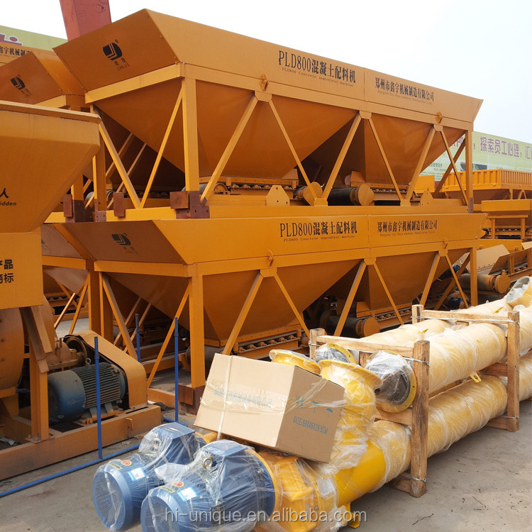 PLD1200 concrete batch machine pneumatic with two bins aggregate batcher from China