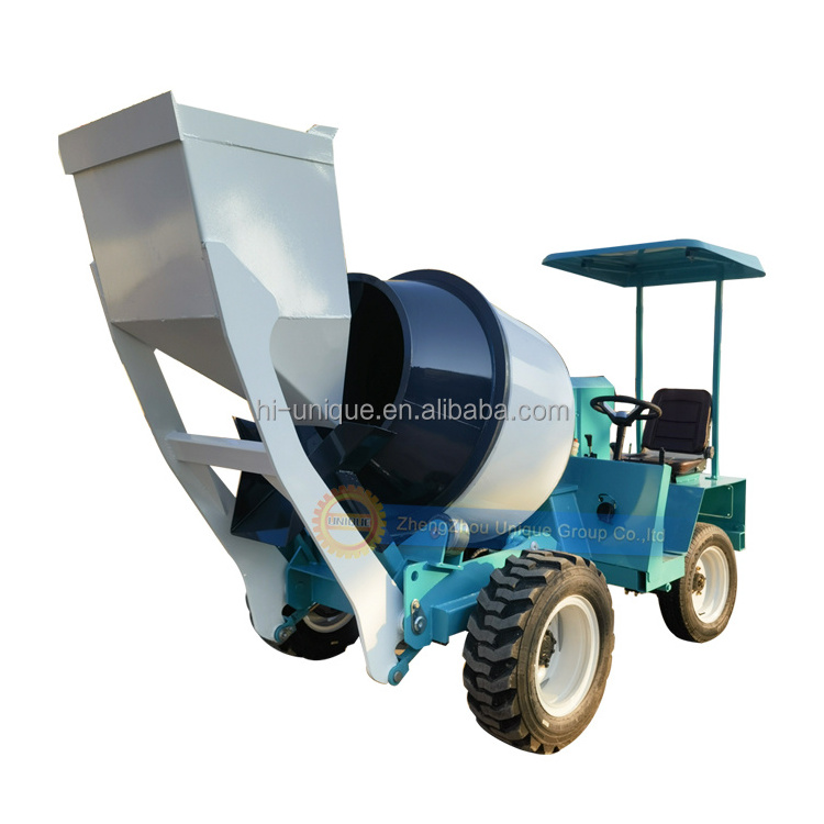 2.6CBM concrete mixer mounted truck 4x4 wheel drive self loading truck mixer concrete