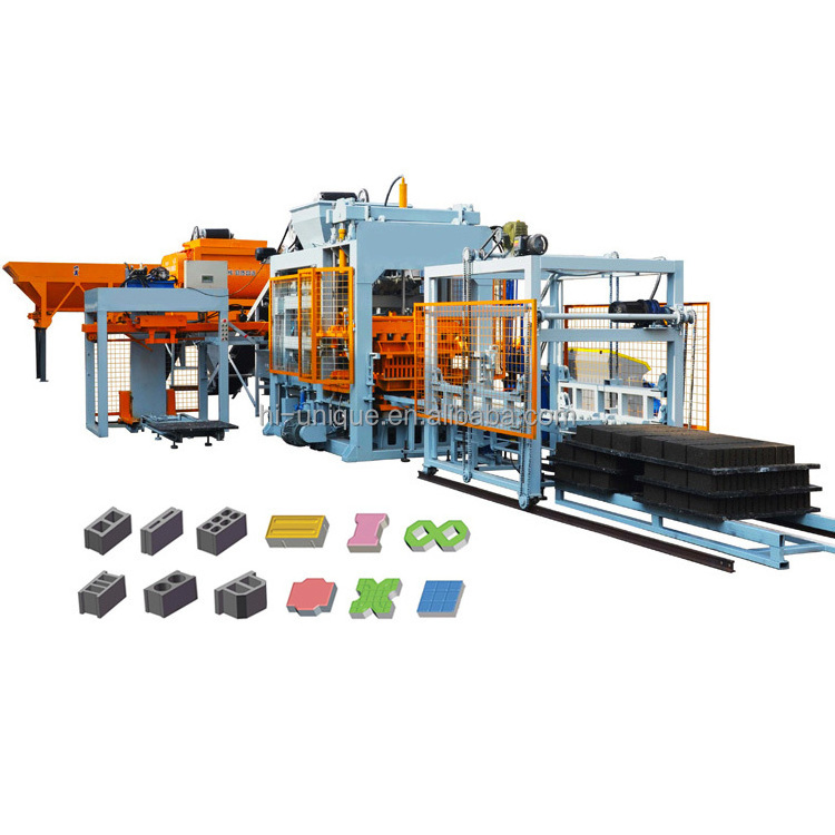 QT8-15 Automatic Brick Making Machine Building Precast Concrete Block Making Machine Price in Jamaica Ethiopia Ghana