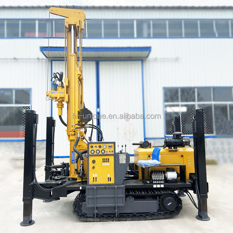 Factory price diesel engine bore hole 280m/300m mud depth water well drilling rig machine