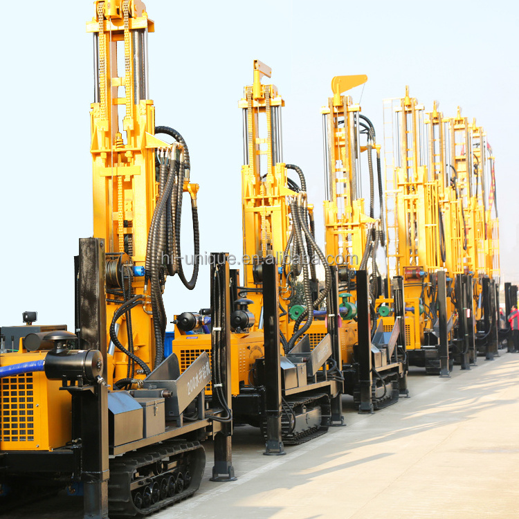 Factory price diesel engine bore hole 280m/300m mud depth water well drilling rig machine