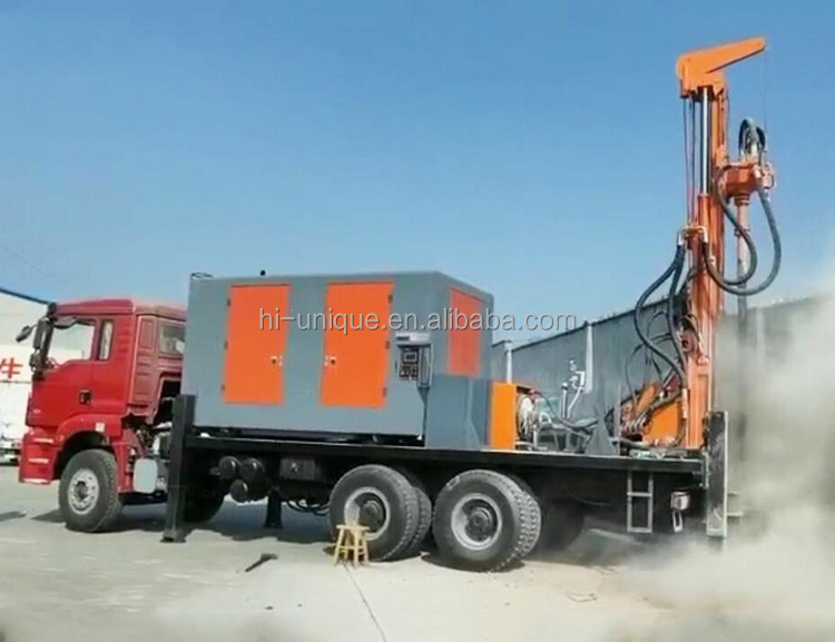 600m water well drilling truck water well drilling rig machine with air compressor