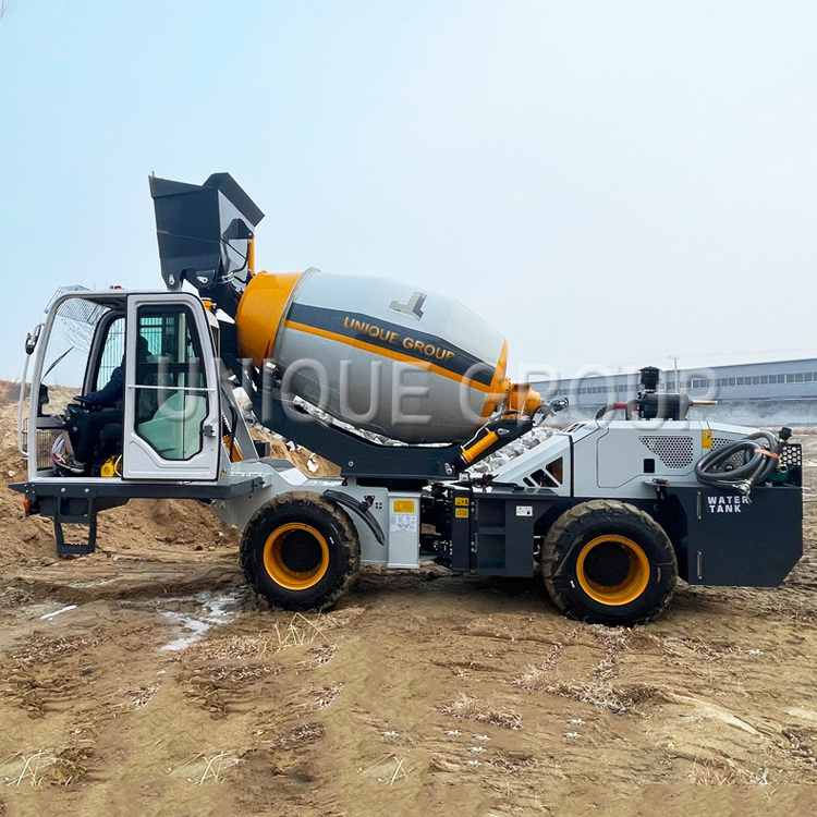 Hot sale 3.5m3 mobile self loading concrete mixer machine price