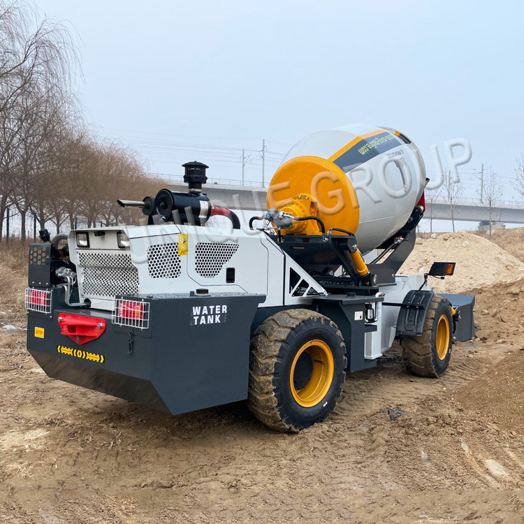 Hot sale 3.5m3 mobile self loading concrete mixer machine price