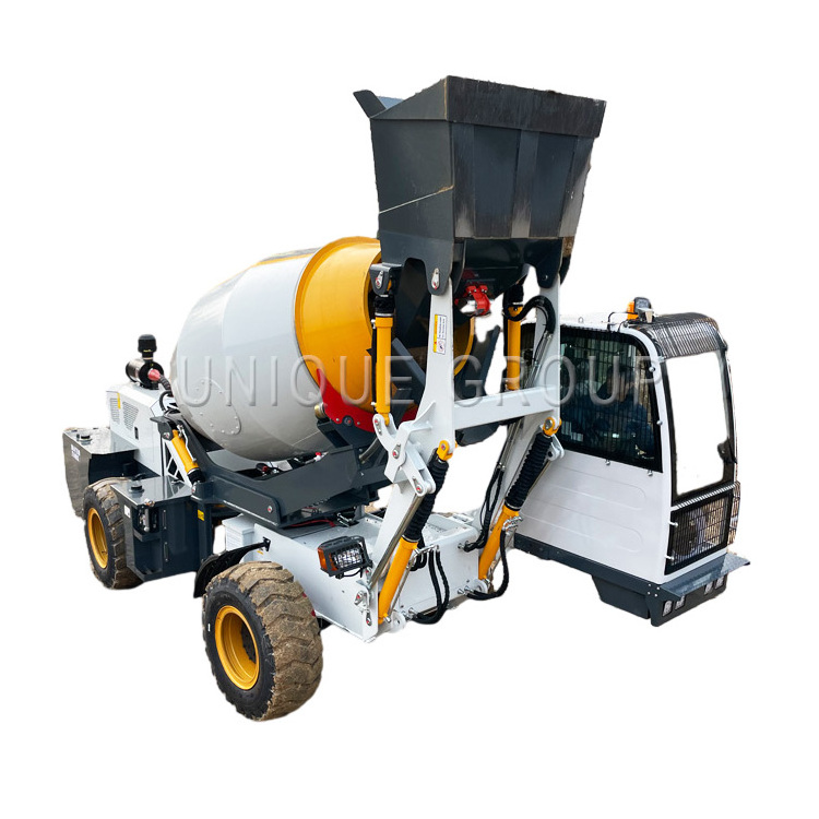 Official Mobile 5.5m3 Self Loading Propelled Loader Truck Mounted Concrete Mixer Price List