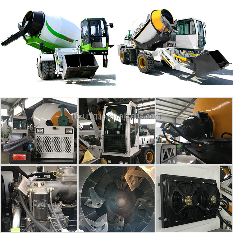 3.5 m3 new designed portable mini self loading 3 yard concrete mixer for sale