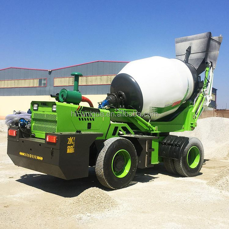 factory price automatic wheel self loading truck mobile 3 yard concrete mixer in usa