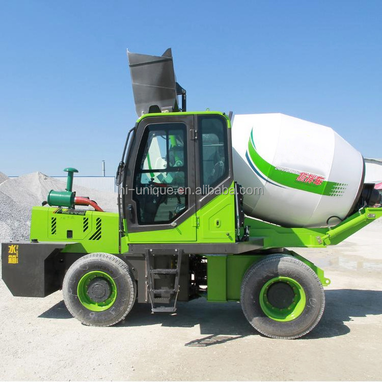 factory price automatic wheel self loading truck mobile 3 yard concrete mixer in usa