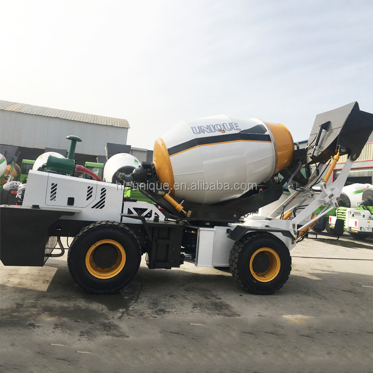 3.5 m3 new designed portable mini self loading 3 yard concrete mixer for sale