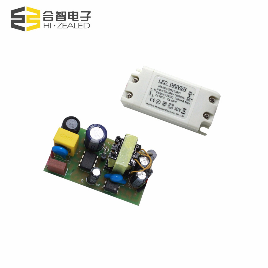 High quality  CE FCC ROHS TUV 12w 9v dc led driver 0.5A/0.8/1A power supply open frame led driver 36v12 volt transformer