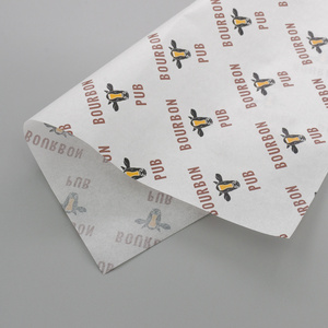 Custom printing food grade biodegradable greaseproof 38-90g butter wrapping paper for packaging