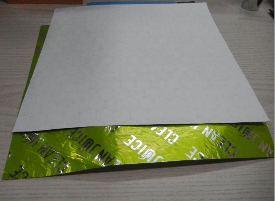 Printed Honeycomb Emboss Press Aluminum Foil Laminated/Backed/Insulated Paper for Burger/Sandwich Wrap