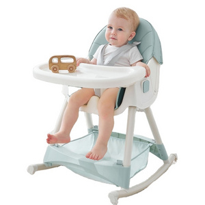 Multifunctional baby feeding chair 3 in 1 children high chair with swing function,dining chair for baby