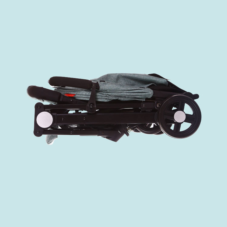 One hand folding baby stroller wholesale portable lightweight traveling stroller 5 point harness compact stroller for airplane