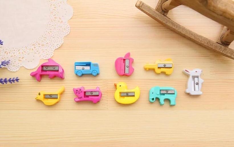 Cute Cartoon Animal Series Pencil Sharpener Fashion Simulation Elephant Rabbit Funny Pencil Sharpeners For Kids Gift