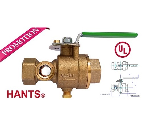 UL-List Test & Drain Valve