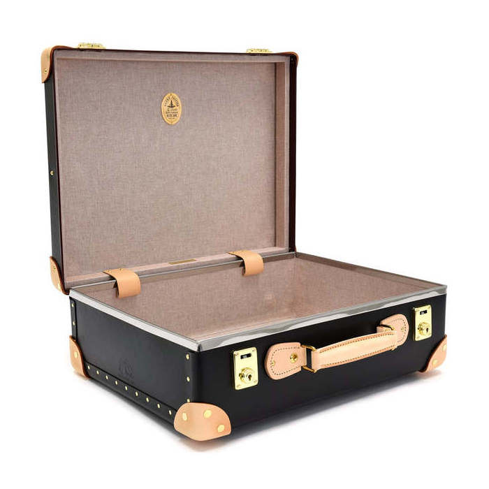 Luxury travel equipments custom traveling boxes leather hard shell case hand carry luggage suitcase