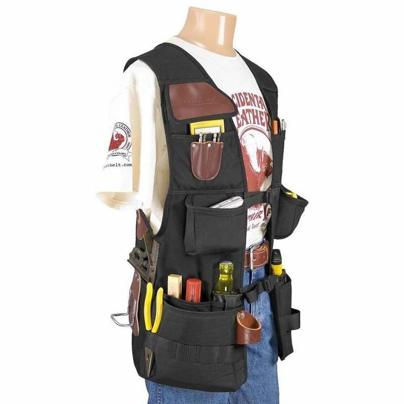 Custom tool vest electrician tool pouch bag garden breathable tooling style jacket