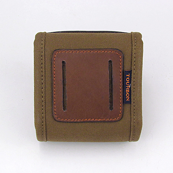 Tourbon Ammunition Cartridge Carrier Heavy Canvas and Leather Shell Pouch/Ammo Wallet