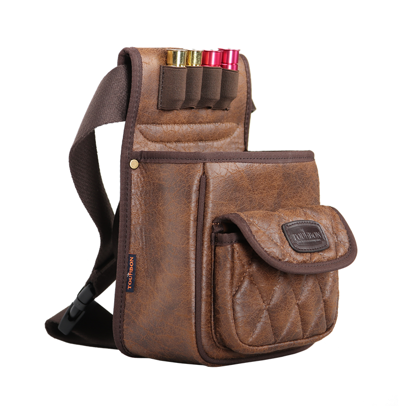 Tourbon Hunting PU Ammo Leather Cartridge Bag