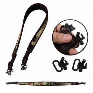 Adjustable Camouflage Neoprene Gun Sling with Swivel Popular Type Paracord Tourbon/OEM Holsters Nylon Plastic Material Hunting