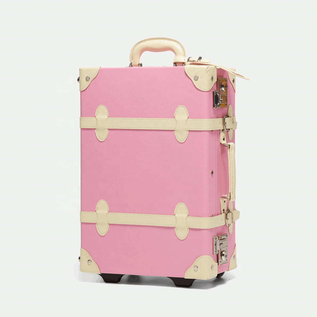 Women's Pink Luggage Sets PU Suitcase Sets Lovely Barbie Pink Travel Set for Air Standard Use Fashion Women Collection