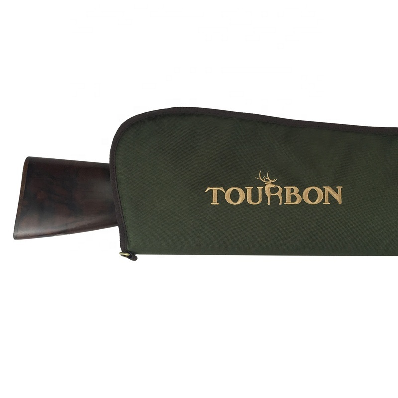 Tourbon Hunting Accessories  Padded Gun Slip Gun Range Protection Bag Carry Heavy Duty Gun Case Green