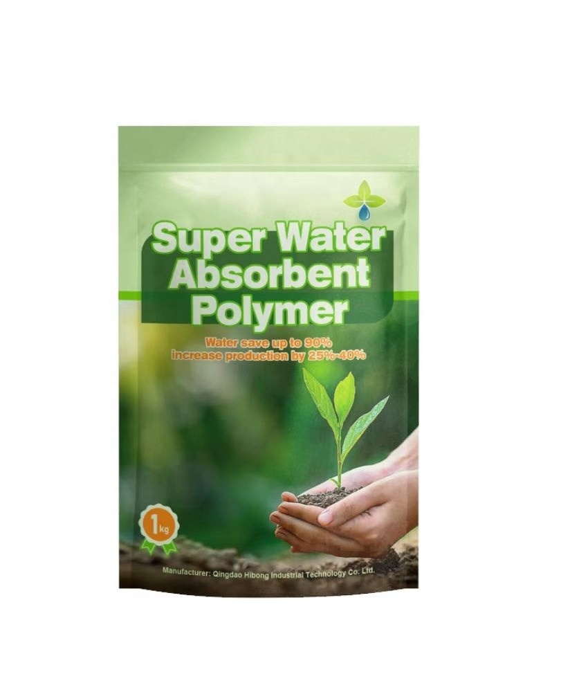 QingDao HiBong Hydrogel Fertilizer Water Retaining SAP Powder Synthetic Resin Polymer Sodium Polyacrylate for Agriculture