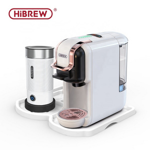 HiBREW H2B 19Bar high extraction white Black 5 in 1 Capsule Multiple DG/Nes/K-cup capsule Espresso Coffee Maker Machine