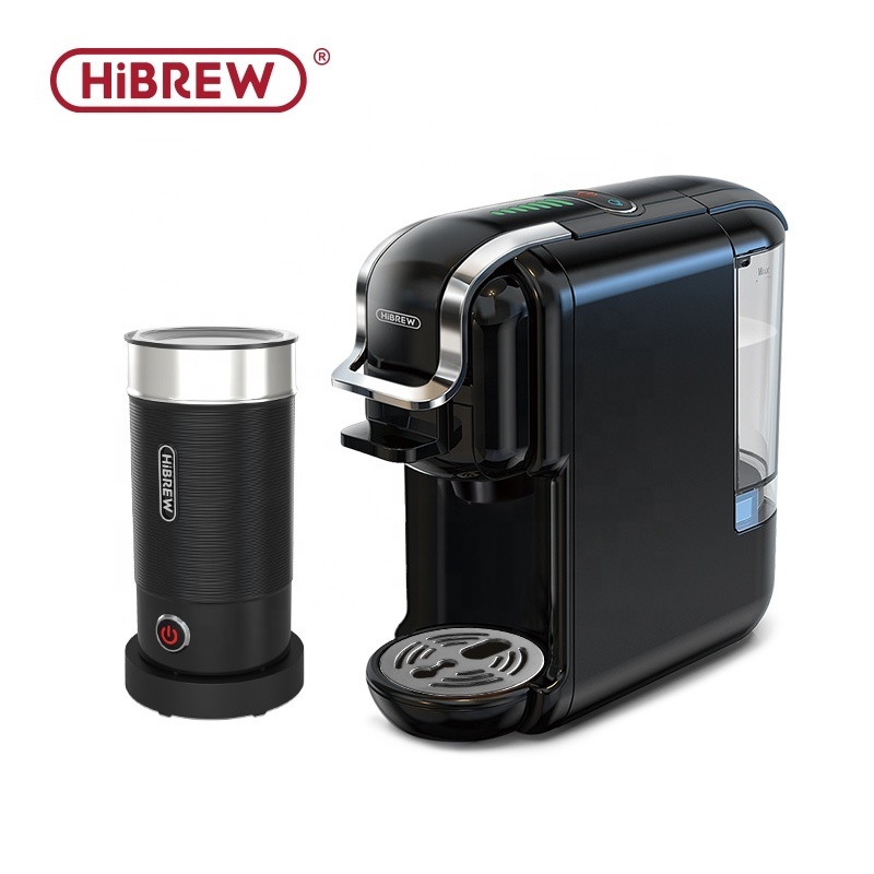 HiBREW H2B 19Bar high extraction white Black 5 in 1 Capsule Multiple DG/Nes/K-cup capsule Espresso Coffee Maker Machine