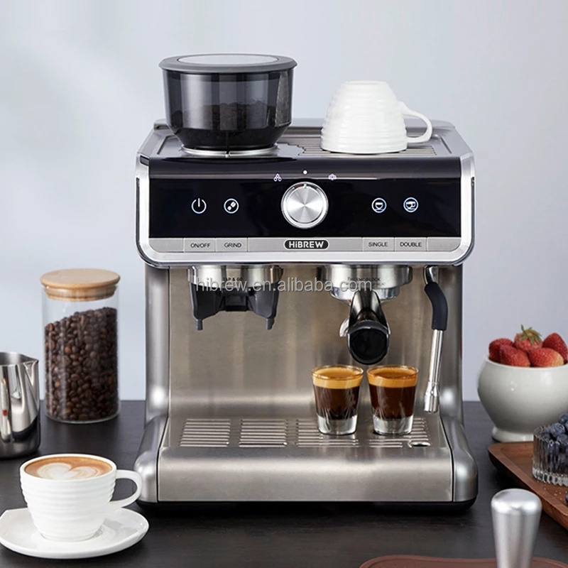 HiBREW 20 bar pro-level  automatic Espresso Coffee Machine With Grinder  commercial Coffee maker hotel restaurant