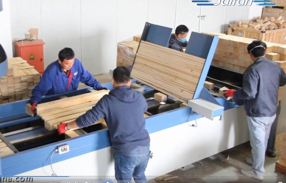 Hydraulic Wood Pallet Block Pallet Nailing Production Line