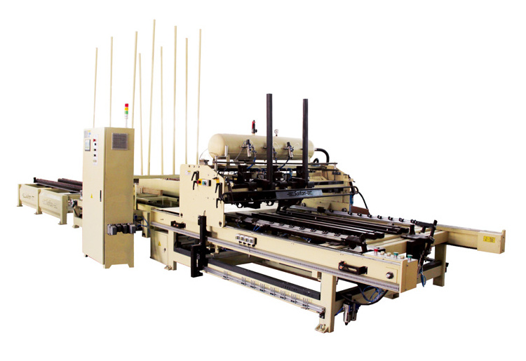 Automatic wooden pallet production line for making stringer wood pallet