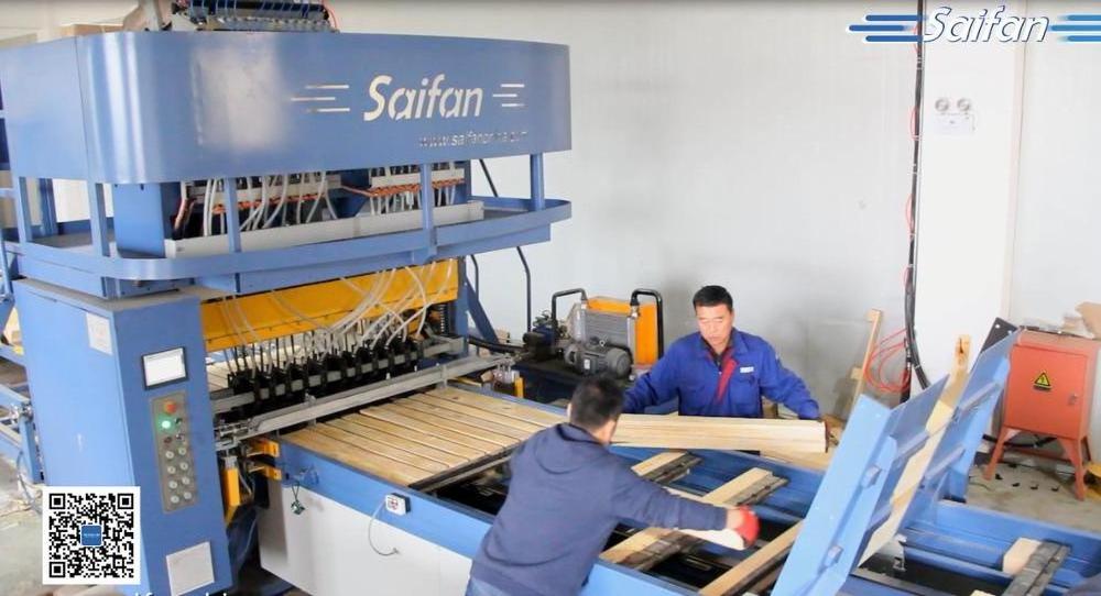 Hydraulic Wood Pallet Block Pallet Nailing Production Line