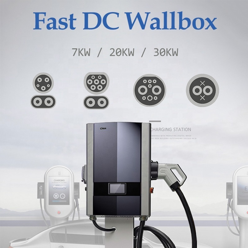 ID6 ID4 DC Electric Car Charger Type 3 Mode4 Home EVSE WallBox DC GBT Fast Charging Station for VW ID Wall Charger WIFI APP RFID