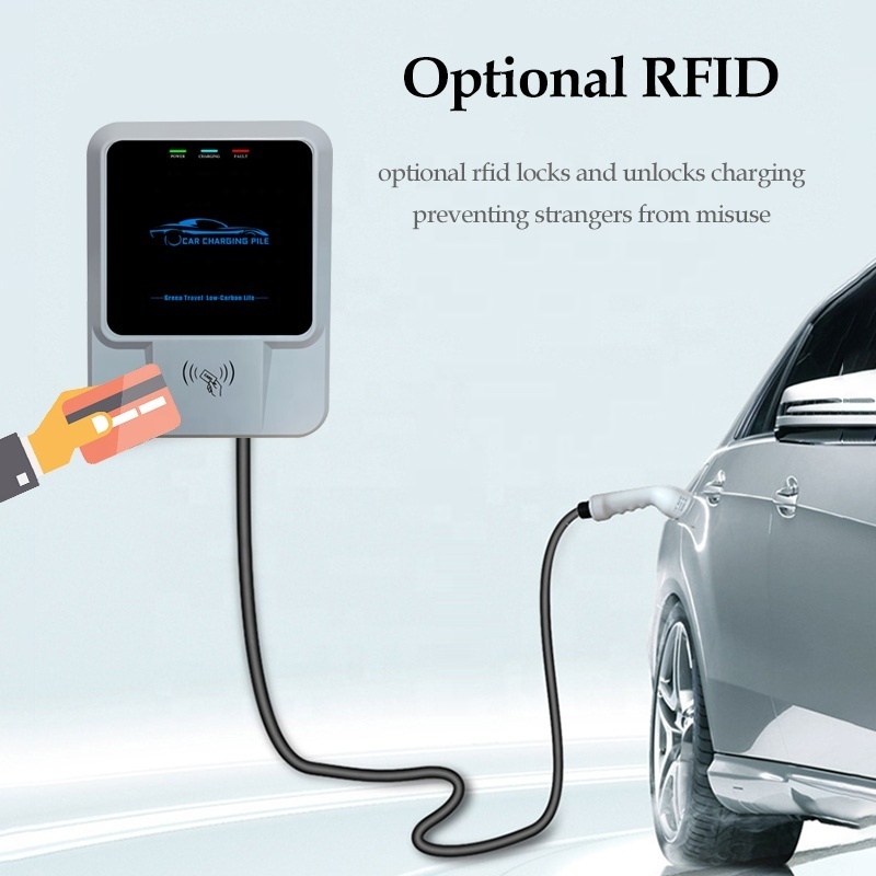 380V AC Charging Station 7KW Typ2 EV Chargepoint EVSE 400volt Type 2 GBT Wall Charger for Zeekr EV Charger Box 11KW Wallbox 22KW