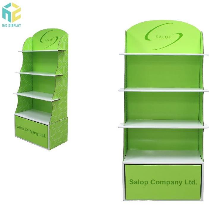 supermarket paper retail Pop Up Underwear T shirts Socks Clothing pop pallet cardboard floor display rack