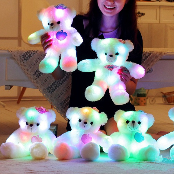 2024 Hot Sale High Quality Red Heart Valentine I Love You Teddy Bear With Led Light