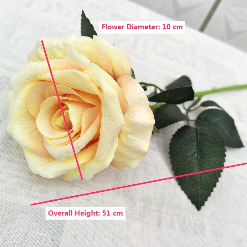 Factory Wholesale High Quality  Artificial Single Velvet Rose Flower Colorful Rose White Red Roses Long Stem Flowers