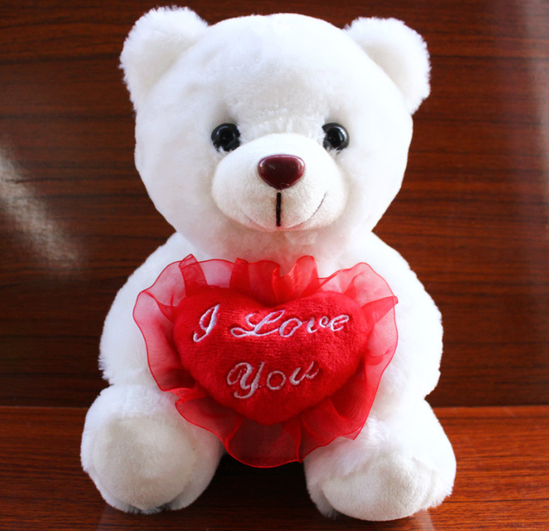 2024 Hot Sale High Quality Red Heart Valentine I Love You Teddy Bear With Led Light