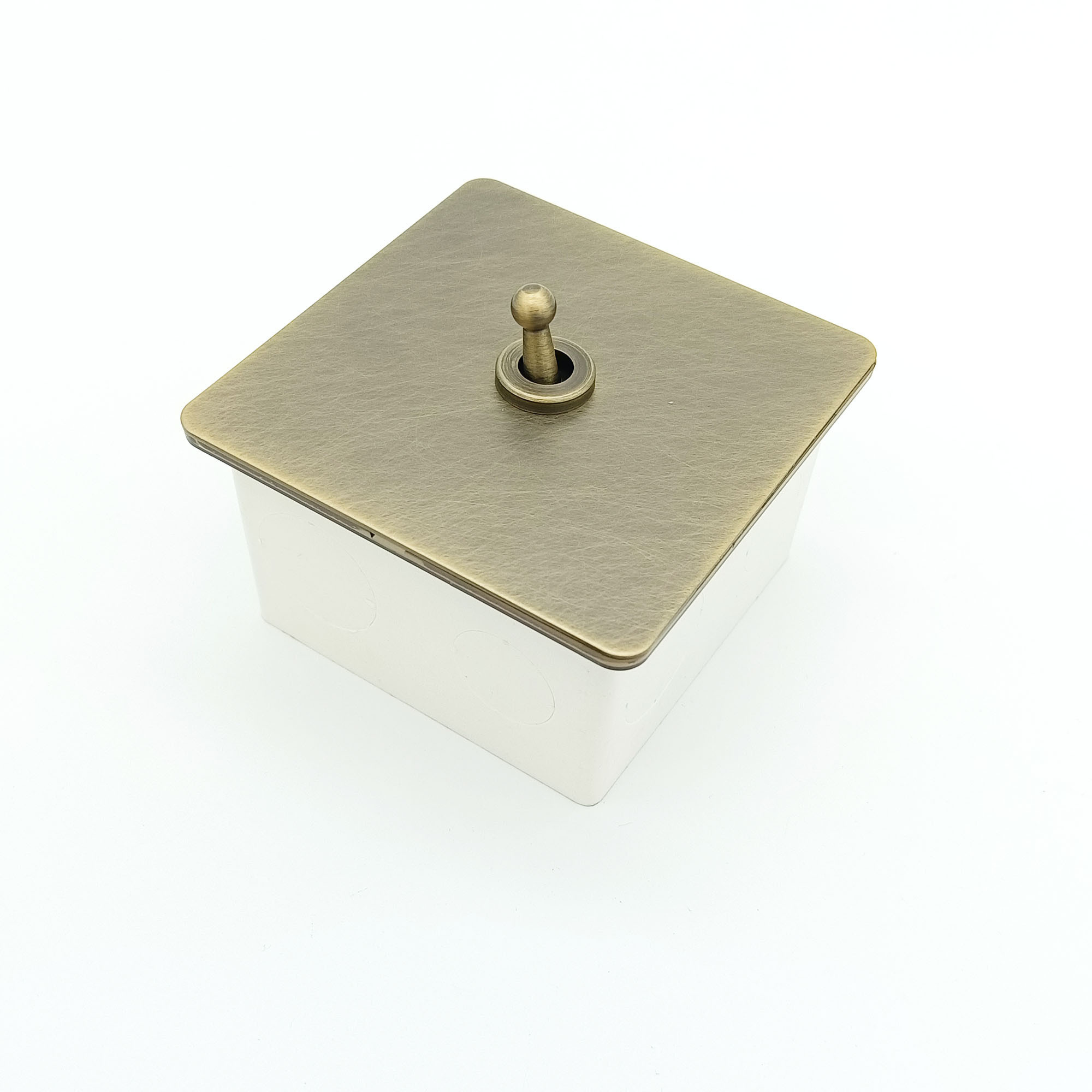 Brass Color With Wild Grain Toggle Switch  Bronzed Socket Brass Switch Stainless Steel Retro Retro One Gang Two Way Switch