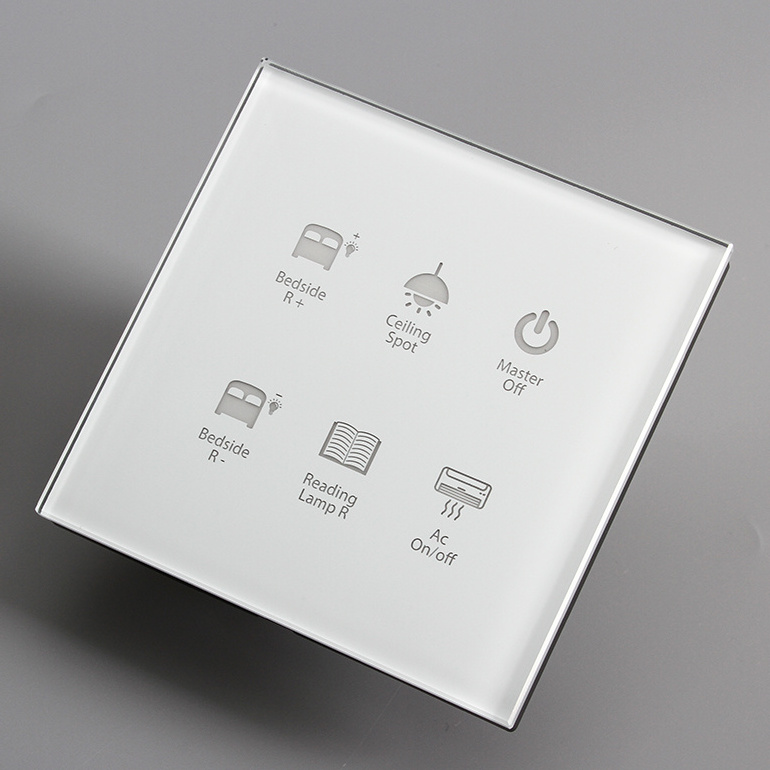 High-level rs485 switches Programmable modbus room operating panel